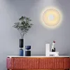 Wandlampe moderne LED Ultra-dünn Acryl einfach 7W runde Schlafzimmer Nachtkorridor Balkon Treppe Gang