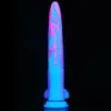 Anus orgasme coloré doux Long pénis gros gode réaliste pas de vibrateur ventouse jouets sexy pour femme lesbienne Masturbation féminine