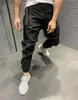 Moomphya Licht reflectiesstrepen joggt mannen broek snel drogende nacht rennende reflecterende lange magere broek heren voor heren