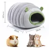 Fournitures pour petits animaux 2 en 1, petite tente de lit fonctionnelle pour animaux de compagnie, Chinchilla, furet/hérisson, tapis de chat glissant pour le gagnant, chaud