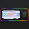 RGB Muismat Grote Maat Kleurrijke Lichtgevende PC Computer Desktop 7 Kleuren LED Licht Bureau Mat Gaming Keyboard Pad