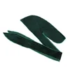 Unisex Velvet Breathable Bandana Hat Durags Long Tail Headwrap Chemo Cap Solid Color Headwear6084326