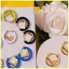 2021 borchie orecchini orecchini a cerchio moda gioielli donne lussurys designer orecchini designer lettera v orecchino braccialetto collane 21072105R