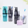 Bath Accessory Set Travel Toothpaste Toothbrush Case Storage Box Bathroom Accessories Outdoor Portable Toiletries Partition