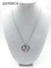 Traditional Bavarian Pretzel Necklace Pendant Antique Silver Short Rhinestone Statement Necklaces For Women Jewelry203L