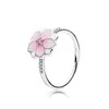 Spring Collection Butterfly Flower Ring 925 Sterling Silver Lucky Four-Leaf Clover Open Ringen voor Vrouwen Fonkelende Daisy Flower Crown Ring Anillos Sieraden