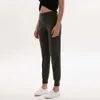 LU-031 Pantaloni da donna leggings da yoga allenamento palestra a vita alta allinea tasca due pantaloni sportivi da corsa laterali di alta qualità