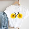 Kvinnor Butterfly Kortärmad Vår Sommarutveckling Kläder Mode Kläder Tryck TEE TOP TSHIRT Kvinna Grafisk T-tröja X0527