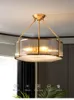 Lampes suspendues tout cuivre lustre minimaliste moderne maison chambre salon salle à manger lumière atmosphérique lampe de luxe