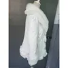 가짜 모피 코트 여성 하얀 하늘 블루 플러스 사이즈 탑 재킷 19 겨울 긴 소매 한국어 슬림 패션 가짜 LR699 210531