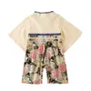 Bear Leader born Casual Rompers Fashion Toddler Baby Autumn Clothes Baby Patchwork Floral Japanese Style Tassel Outfits 9M-3Y 210708