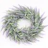 Artificial Plant Garland Plastic Flower Wreath Home Door Decoration Hanging Ornaments Wedding Backdrops Mall Window Layout