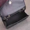 2020 coréen unique sac carré chaîne solide horizontal carré intérieur patch sac boucle magnétique sac noir