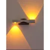 Lampada da parete Gehore Moderna Camera da letto minimalista Alluminio Comodino Luce notturna Soggiorno Corridoio El Progetto Decorativo