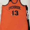 Nikivip Wilt Chamberlain 13 Overbrook High School HTS Legendary Game Retro Basketball Jersey Men's Stithed Custom Number Name