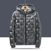 Herfst bubble gevoerde kleding Winterjassen Mannen Heldere parka verdikte Warm Zilver Waterdicht Down Coats S-6XL