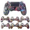 Protezione del controller mimetico Custodia morbida Pittura Gel di silicone Custodia in gomma per Sony Playstation 4 PS4 Pro Accessori di gioco colorati sottili