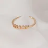 Minimalist thin Open Gold 12 Constellation Letter Finger Rings Birthday Friendship Designer Jewelry Gift For Women