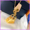 2021 Nouveau sac à main Collier Lettres Femmes Mode Colliers De Luxe Designer Bijoux Chandail Chaîne Hommes Pendentif Collier Haute Qualité2963