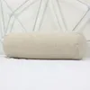 Pillow Home Office Cylinder Waist Backrest Cushion For Sofa Chair Couch Bench Bed Throw Pillows Removable Solid Color Linen