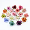 Decorative Flowers & Wreaths 10/50pcs 4cm Mini Silk Artificial Rose Flower Heads DIY Accessories For Wedding Party Home Room Decoration Fake