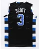 One Tree Hill Ravens Jersey 3 Lucas 23 Nathan Brother Movie Basketball Jerseys Color Team Black White Purple Brodery and ED Quality