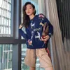 Женские свитера роскошные буквы шаблон пуловеры женские вышивка Высококачественные бренд свитеры Дамы мода повседневные вершины