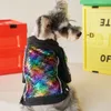 Denim Pets Jacket Shirt Clothes Sequins Design Dog Coat Sweatshirt Apparel Schnauzer Corgi Teddy Puppy Costume4137289