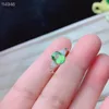 Cluster Rings Gift Real Natural Peridot Ring 925 Sterling Silver Fine Jewelry And Perido Fashion Woman