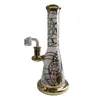 Nieuwe Glas Bong Douchekad Hookahs Rainbow Kleurrijke Percolator Heady Bongs 14mm Vrouwelijke Joint Water Pipes 7 Colors PERC