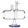 Infinity Waterfall Glass Bong Capsule Narguilés Conception Unique Gravité Inversible 14mm Femelle Joint Eau Bongs Tuyau Dab Plate-forme Pétrolière Avec Bol