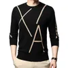 Moda Marka Knit High End Designer Wino Pullover Czarny sweter dla człowieka Cool Autum Casual Jumper Mens Odzież 211014