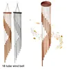 Amazing Grace Deep Resonant Antique Metal Wooden 6 18 Tube Windchime Chapel Bells Wind Chimes Home Ornament Handicraft Gift