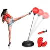 Punching Balls Boxing Ball kostym Tunga Stativ Väskor Med 360 Defress Bar Sport Utomhus Justerbar Höjd Kamp Training Hem Gym Fitness Leverantörer Thai Handskar Hastighet