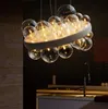 Moderno LED Lampadario a soffitto a bolle di vetro Soggiorno Lampade per decorazioni per la casa Ristorante Illuminazione Camera da letto Sala da pranzo Luci a sospensione