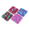 Please select style square tie-dyed Rainbow Fidget sensory toys Push pop bubble Party Game Board Games