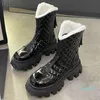 Designer Fashion Women Shoes Female Snow Boots Zipper Heel Ankle Rome Winter Warm Fluff