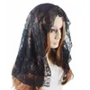 Bridal Veils Black Ivory Short Mantilla Veil For Church Vintage Catholic Head Covering Scarf Latin Mass Velo Negra Voile Mantille1684175