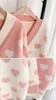 Maglione rosa Donna Cardigan lavorato a maglia primavera Giacche larghe Cappotti stampati bianchi Autunno Dolce Maglioni carini Feminina LR830 210531