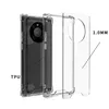 1.0MM Transparent Shockproof Hard Acrylic TPU Hybrid Armor Cases Cover For Huawei Mate 40 lite P40 PRO Y7A P Smart 2021 100PCS/LOT