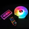 E09005 5V 12V 6 Pin Adjustable RGB Case Fan Light Computer PC Cooling with Remote