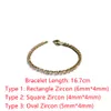 Exquisite Geometrie Tennis für Damen AAA Zirkonia Kristall Armbänder Perlenkette Party Schmuck Zubehör Geschenk