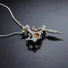 Chains Stainless Steel Vintage Hip Hop Tattoo Machine Pendant Necklace Street Dance Jewelry Gift For Men Women With Chain8789875