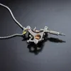 Ketten Edelstahl Vintage Hip Hop Tattoo Machine Anhänger Halskette Street Dance Schmuck Geschenk für Männer Frauen mit Chain1018767