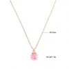 Korean Summer Five-pointed Star Sequin Glass Ball Pendant Necklace Cute Sweet Princess Gold Chain Chokers Fashion Jewelry Gift