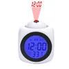 Other Clocks & Accessories Multifunctional LED Projection Alarm Clock With Voice Talking Function Digital 12 /24 Hour Temperature