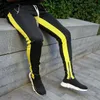 Heren joggers casual broek fitness mannen sportkleding trainingspak bodems skinny joggingbroek broek marineblauw sportscholen jogger pants x0615