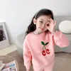 Automne Enfants Filles Survêtement Mignon Bébé Fille Rose Sweat À Capuche En Coton Avec Pantalon 2pcssets Hiver Enfants 039s Vêtements Chauds29102638444218