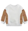 Enfants Sweats à carreaux Sweatshirt Enfants Collier rond à manches longues Chemise bébé garçons filles design Tops