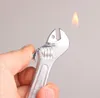 Briquet à Butane en plastique en forme de clé, briquet à gaz à flamme, grand 9.3cm de longueur pour outils et accessoires pour fumer